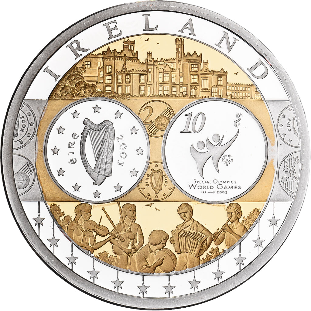Ireland, Medal, L'Europe, Silver Plated Copper, FDC, MS(65-70)
