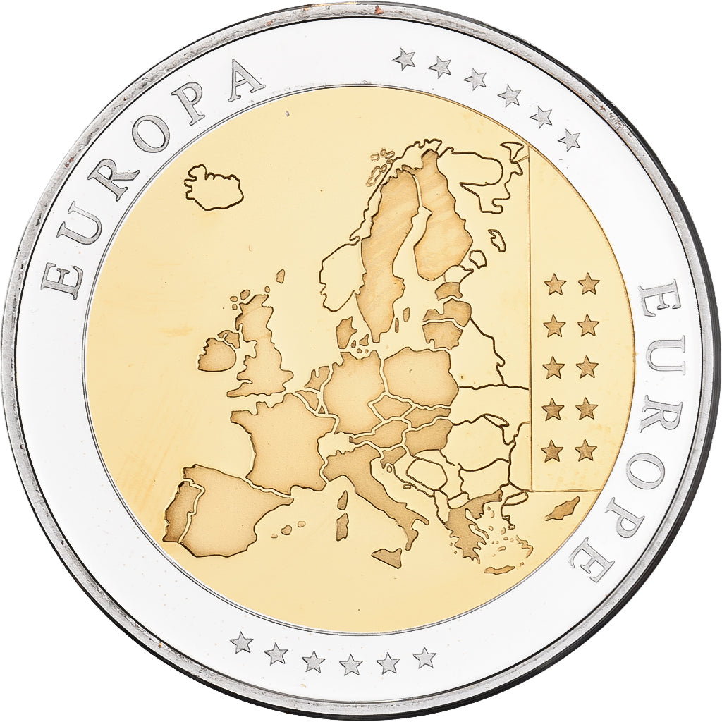 Ireland, Medal, L'Europe, Silver Plated Copper, FDC, MS(65-70)