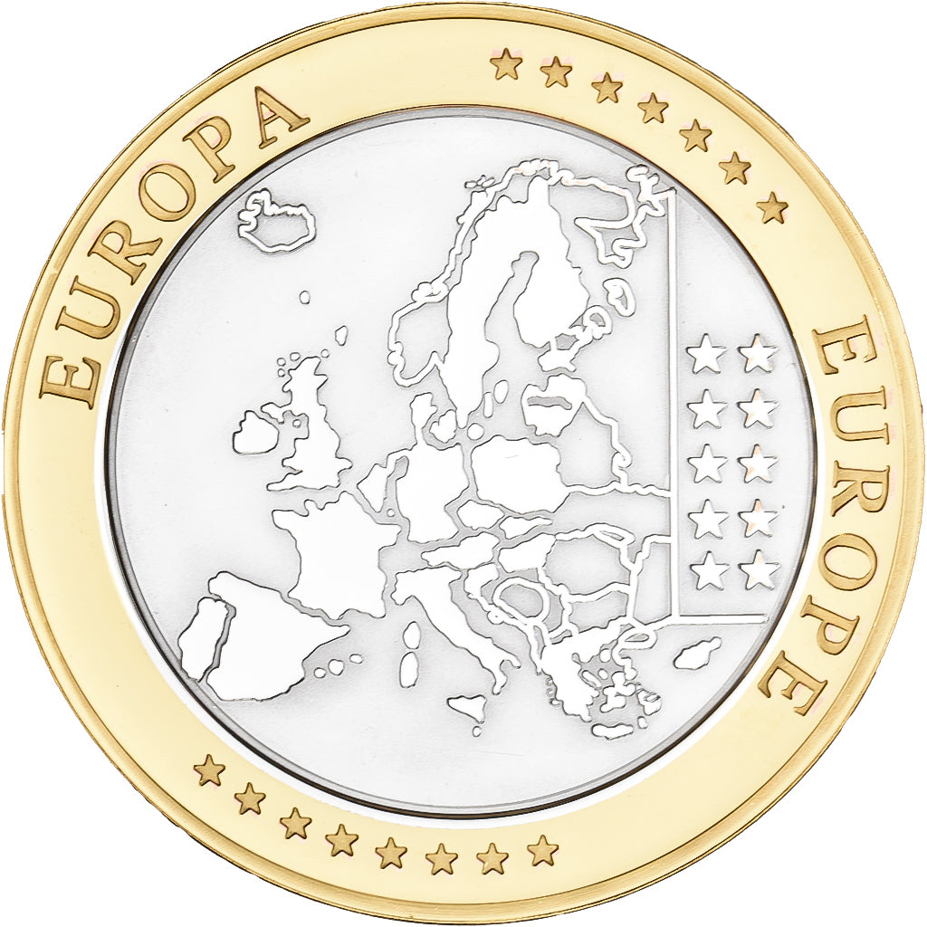 REPUBLIKA IRLANDII, medal, L'Europe, Srebro platerowane miedzią, FDC, MS(65-70)