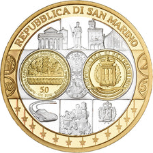San Marino, Medal, L'Europe, Silver Plated Copper, FDC, MS(65-70)