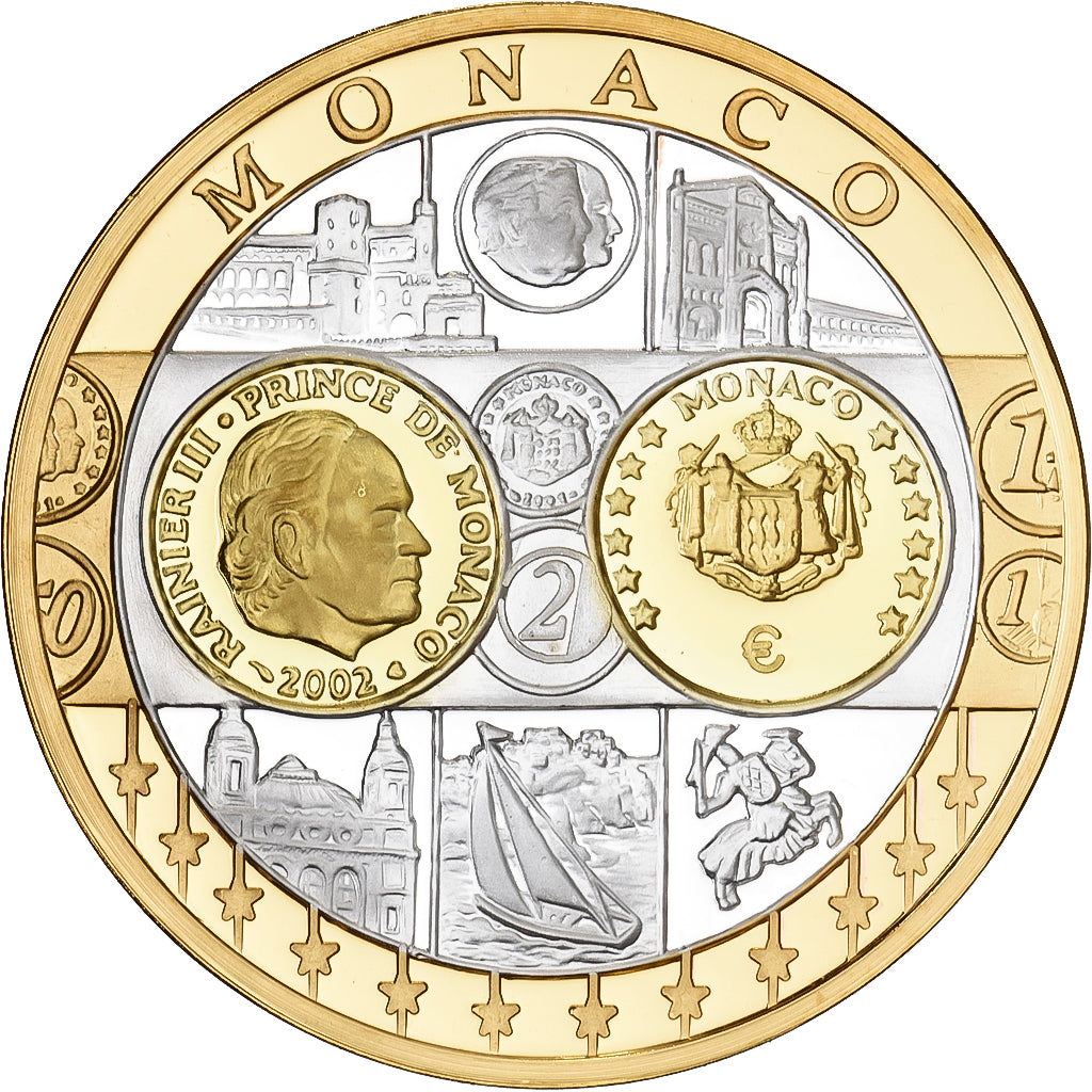 Monaco, Medal, L'Europe, Silver Plated Copper, FDC, MS(65-70)