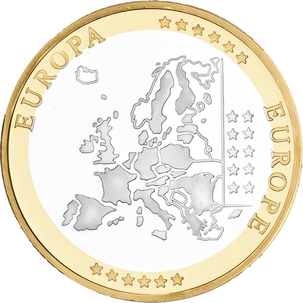 Monaco, Medal, L'Europe, Silver Plated Copper, FDC, MS(65-70)