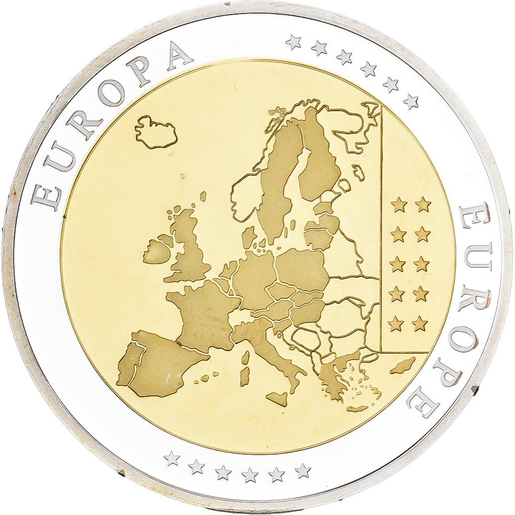 Monaco, medaglia, L'Europe, Rame placcato argento, FDC, FDC