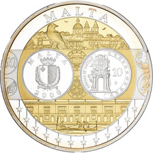 Malta, Medaille, L'Europe, Silver Plated Copper, FDC, STGL