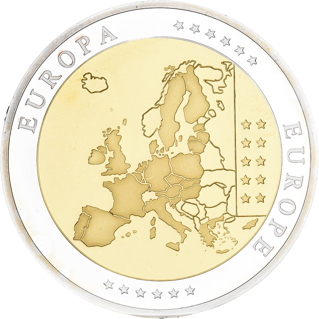 Malta, Medaille, L'Europe, Silver Plated Copper, FDC, STGL