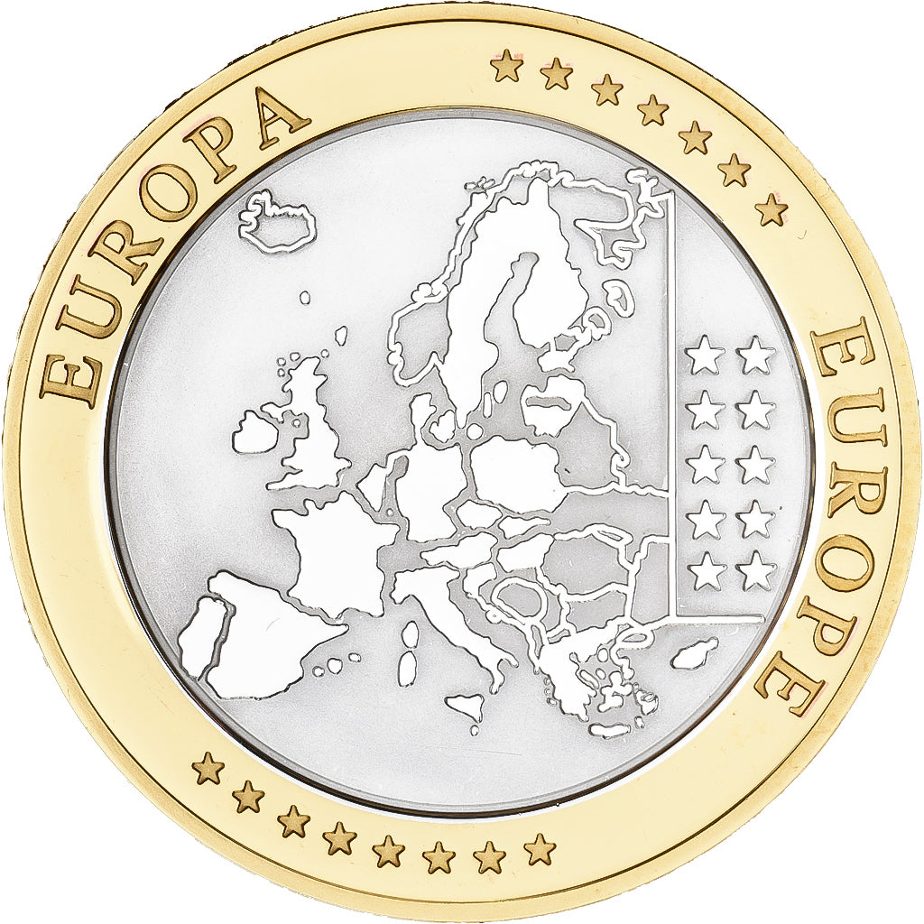 Malta, medalla, L'Europe, Plata chapada en cobre, FDC, FDC