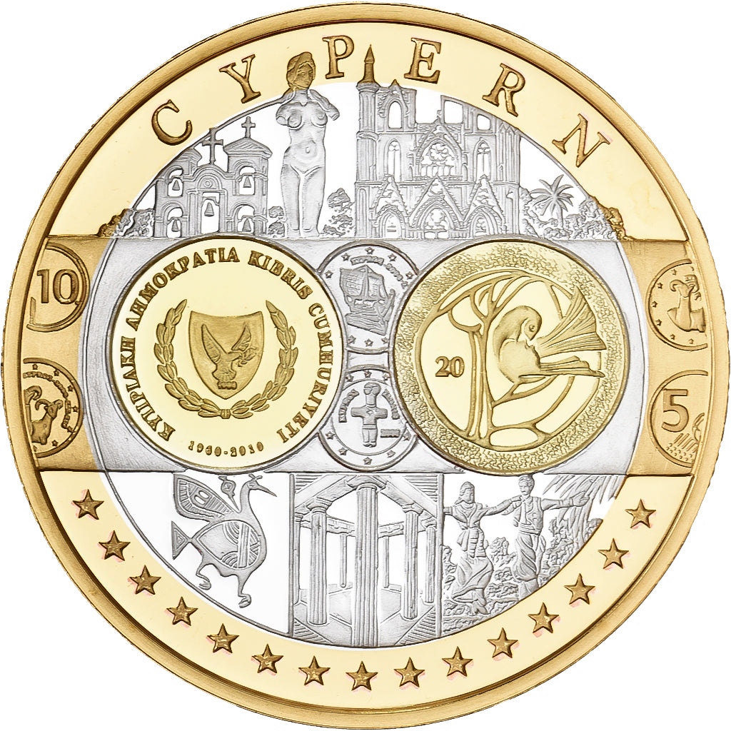 Cyprus, Medaille, L'Europe, Silver Plated Copper, FDC, FDC