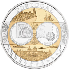 Portugal, Medal, L'Europe, Silver Plated Copper, FDC, MS(65-70)