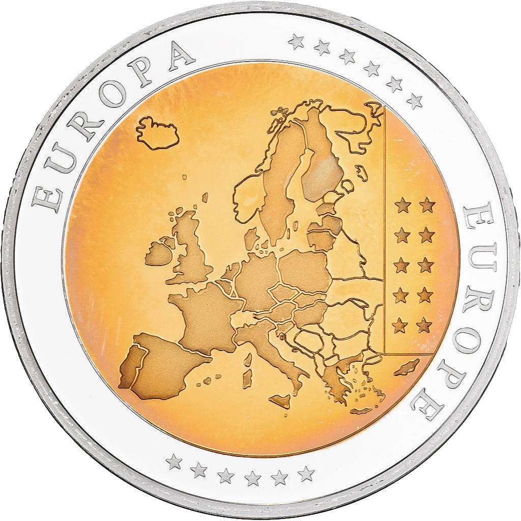 Portugal, Medal, L'Europe, Silver Plated Copper, FDC, MS(65-70)