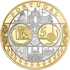 Portugal, Medal, L'Europe, Silver Plated Copper, FDC, MS(65-70)