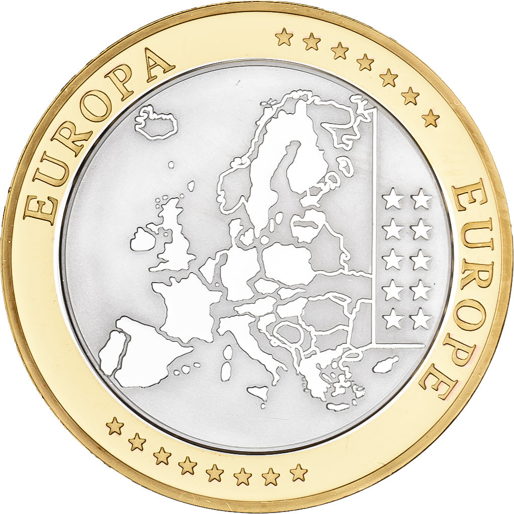 Portugal, medalla, L'Europe, Plata chapada en cobre, FDC, FDC