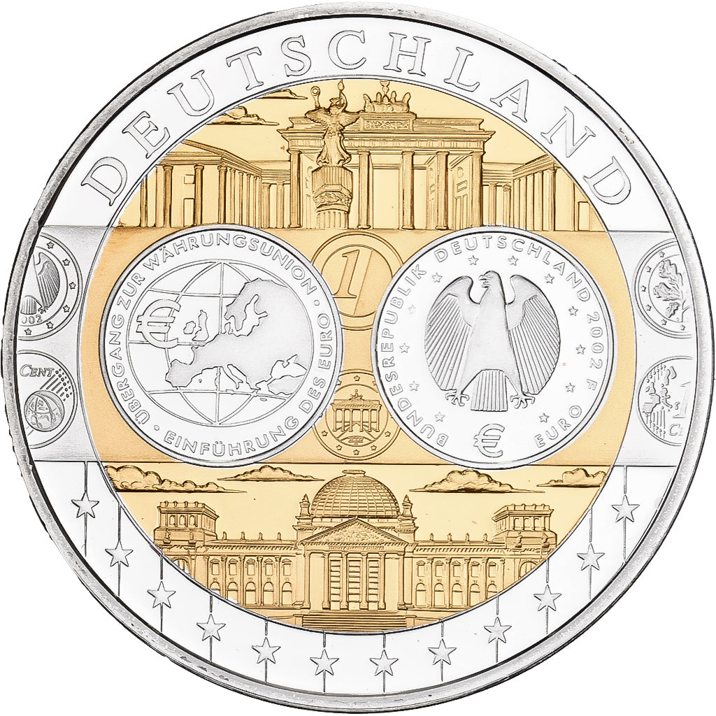 Niemcy, medal, L'Europe, Srebro platerowane miedzią, FDC, MS(65-70)