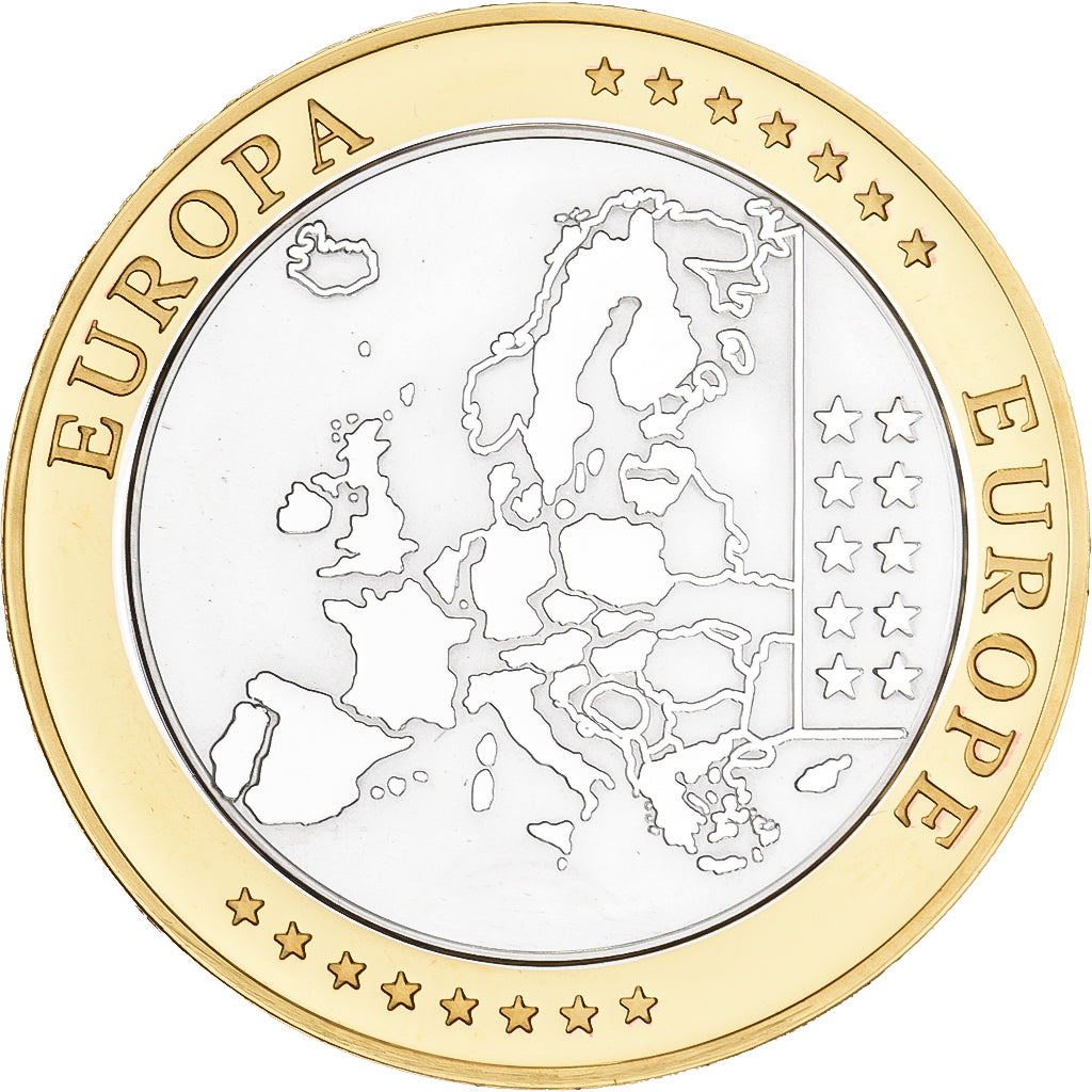 Italie, Médaille, L'Europe, Cuivre plaqué Argent, FDC, FDC