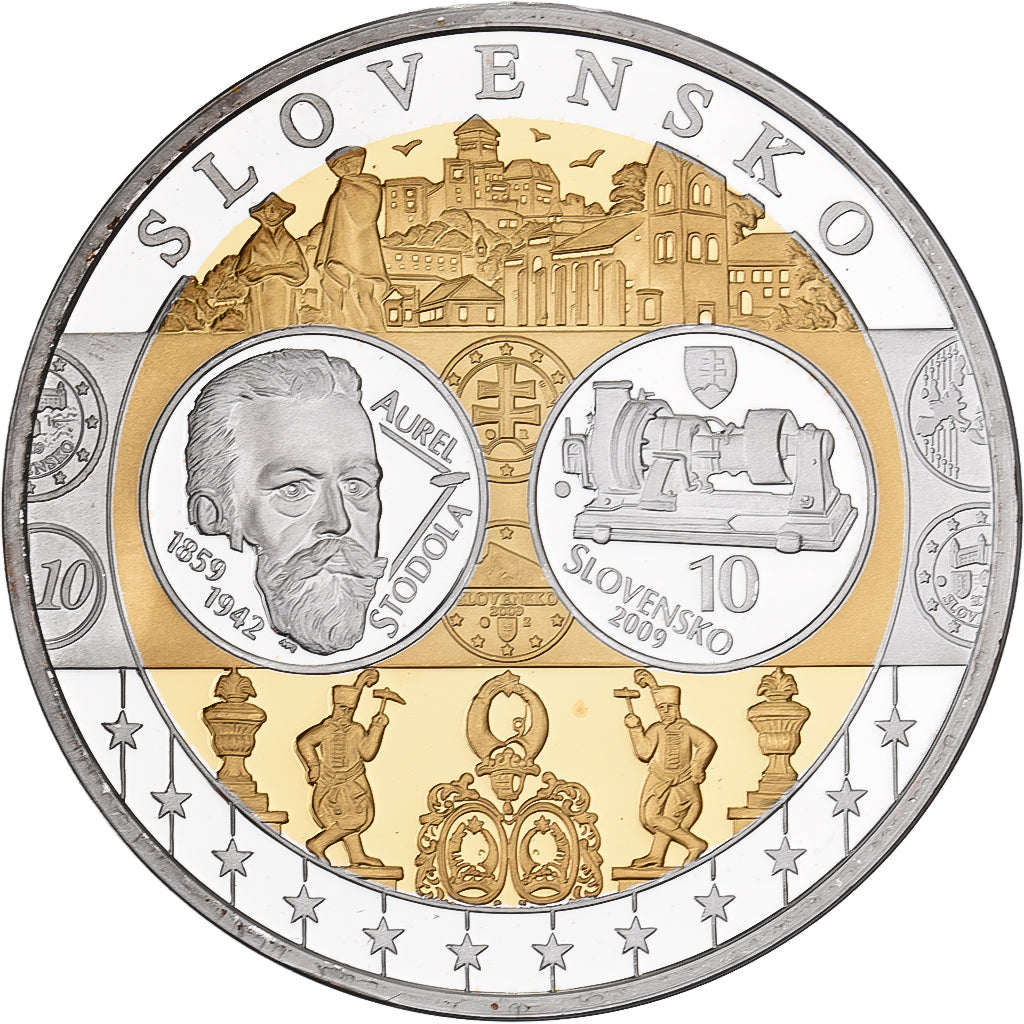 Slovacchia, medaglia, L'Europe, Rame placcato argento, FDC, FDC