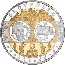 Slovakia, Medal, L'Europe, Silver Plated Copper, FDC, MS(65-70)