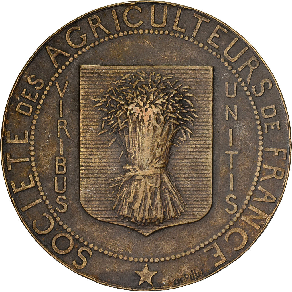 France, Medal, Société des agriculteurs de France, Bronze, Pillet, EF(40-45)