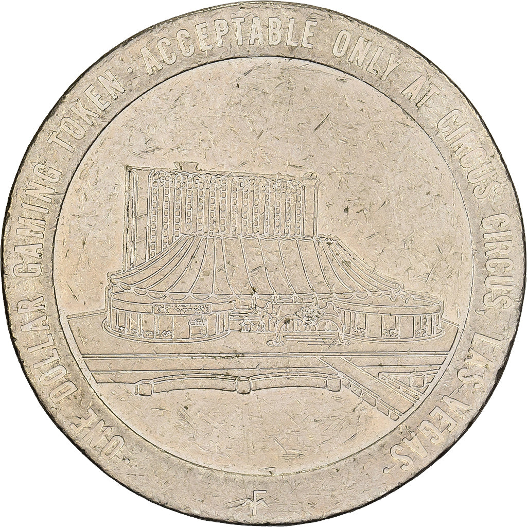 Stati Uniti, ficha, Dollar Gaming, Las Vegas, 1979, Métal, MB+