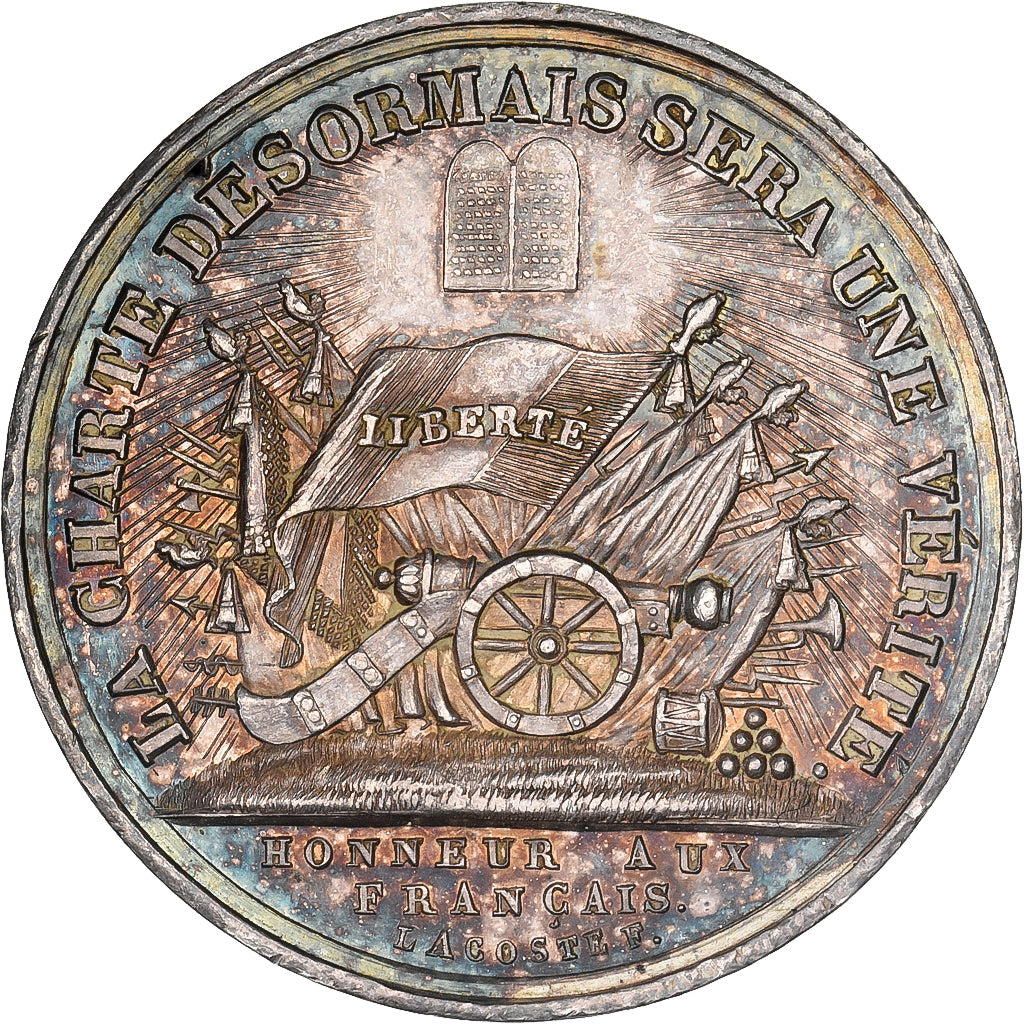 Francia, zeton, Louis-Philippe Ier, Journées des 27, 28 et 29 juillet, 1830