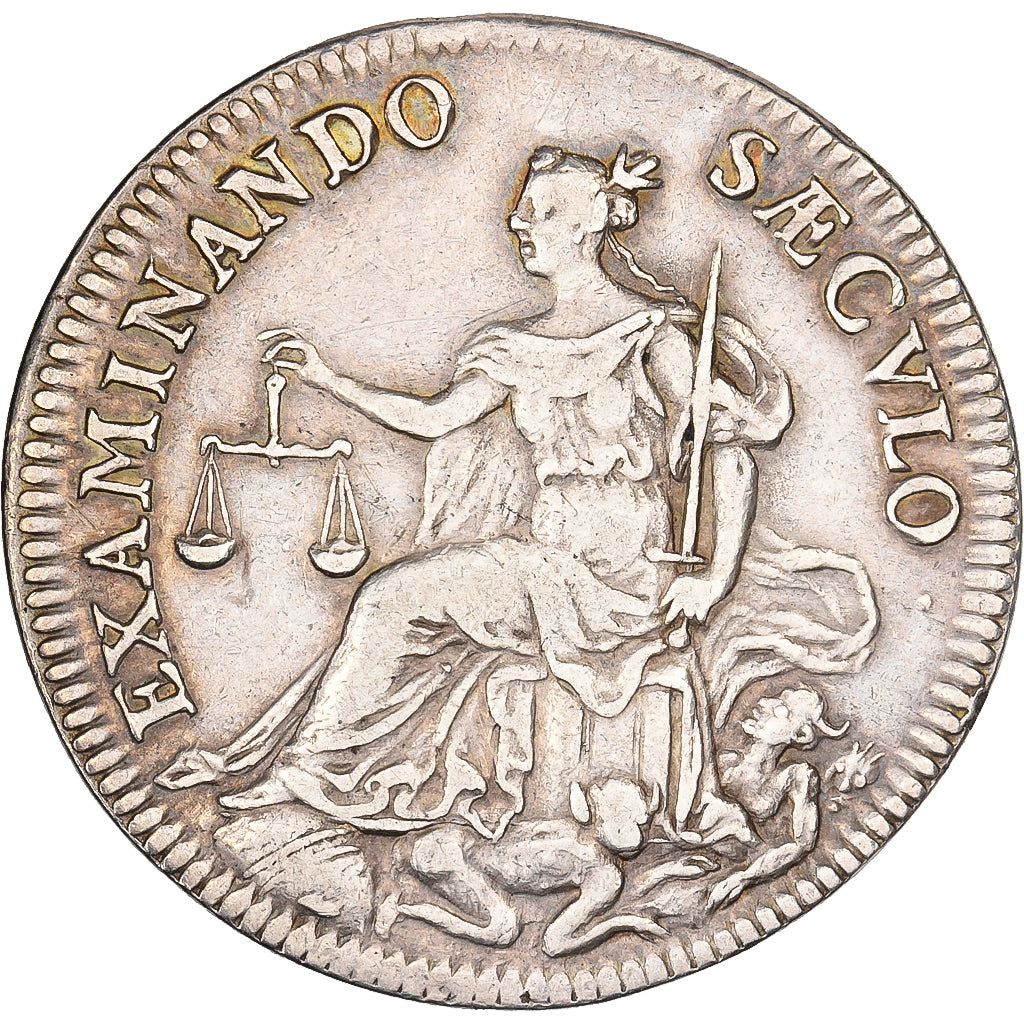 France, Token, Louis XIV, La Chambre de Justice, 1662, Silver, EF(40-45)