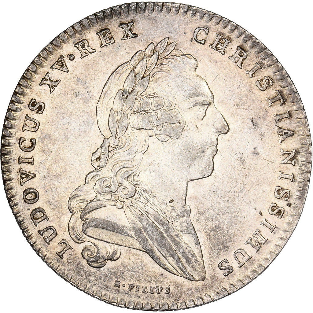 Francja, Token, Ludwik XV, États de Bretagne, Rennes, 1764, Srebro, Röettiers