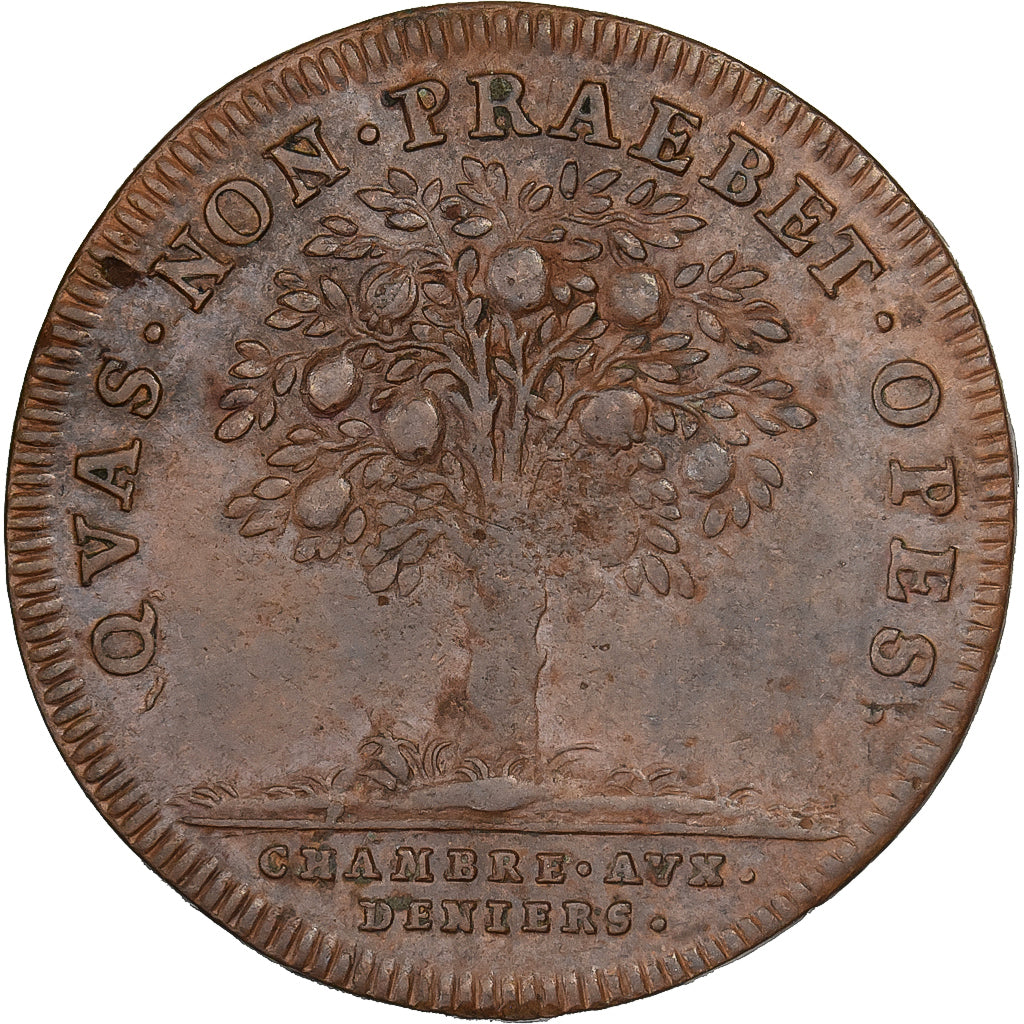 France, Jeton, Louis XIV, Chambre aux Deniers, Cuivre, TTB+