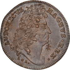 Francia, ficha, Louis XIV, Bâtiments du roi, n.d., Rame, BB+, Feuardent:3060