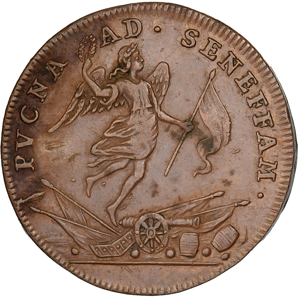 France, Token, Louis XIV, Jeton de Nuremberg, Copper, Contremarque, EF(40-45)
