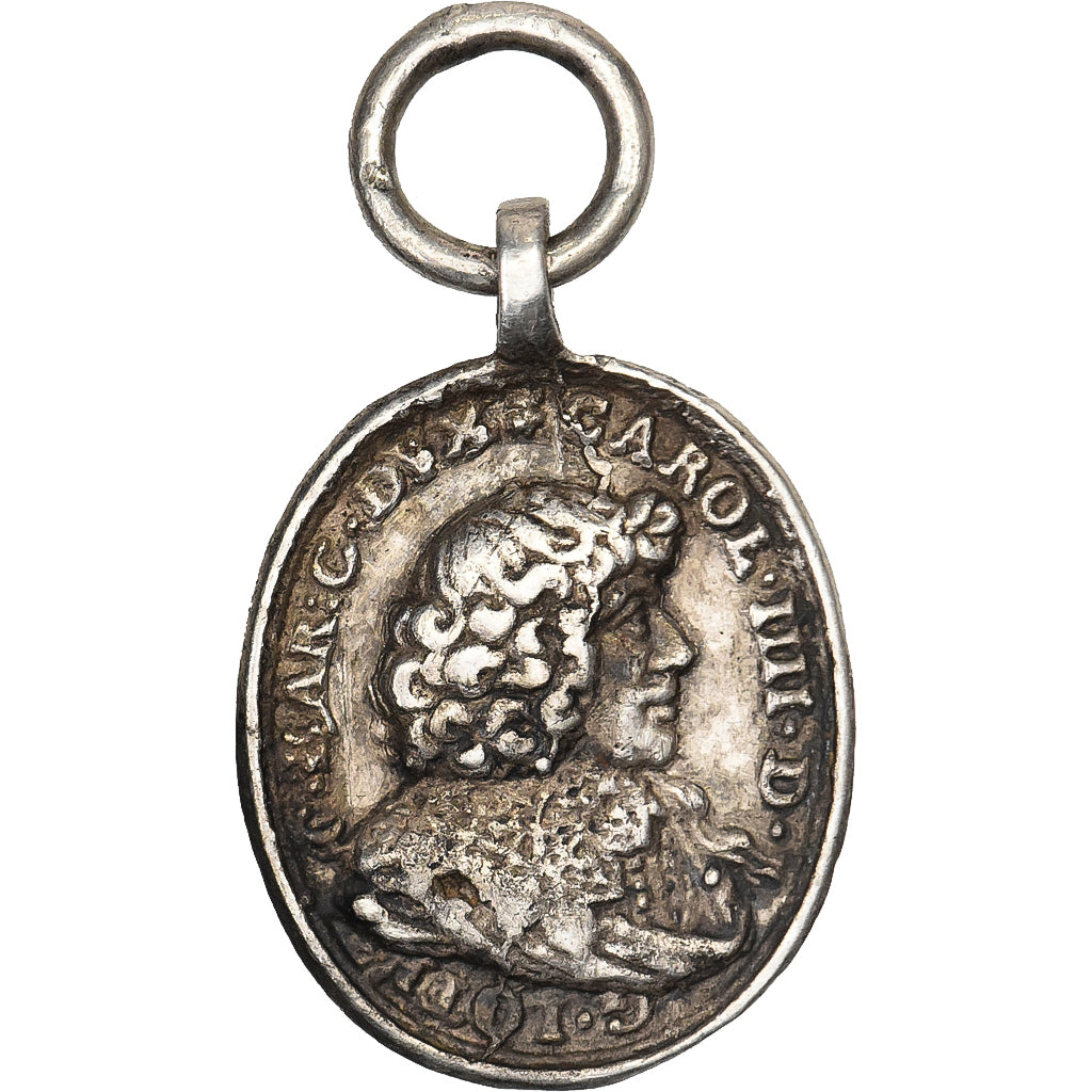 France, Medal, Charles IV de Lorraine, Silver, EF(40-45)