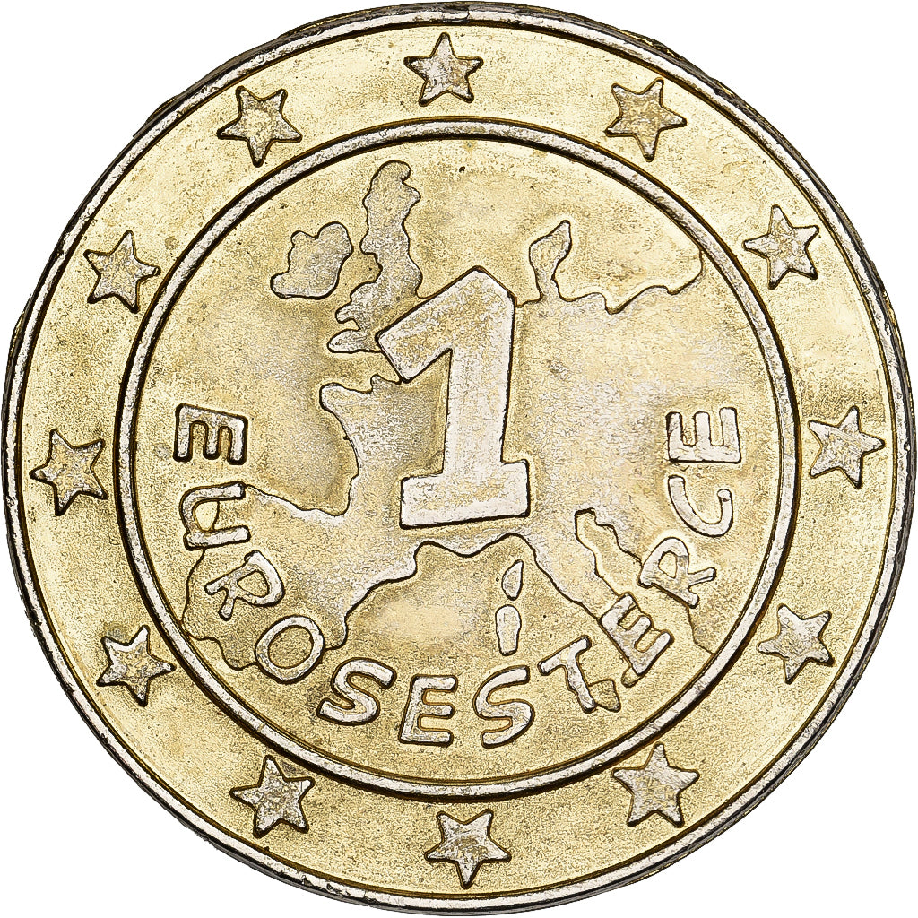 França, 1 Eurosesterce, Nutella - Astérix, 1999, Latão, EF(40-45)