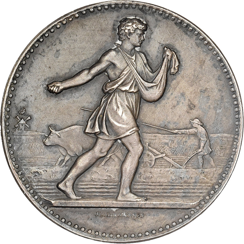 France, Medal, Comice Agricole, Silver, Lagrange, AU(50-53)
