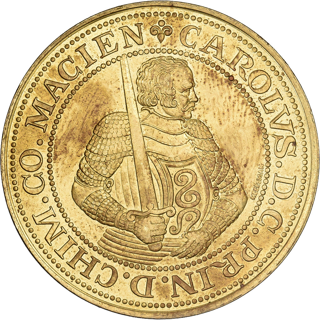 Bélgica, zeton, 50 Pistoles - Chimay, 1981, Latón chapado en acero, MBC+