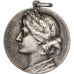 France, Medal, Marianne, République Française, Silver, AU(50-53)