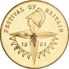 Royaume-Uni, Jeton, Festival of Britain, 1951, Cupro-nickel Aluminium, SUP