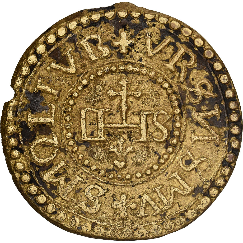 France, Medal, Saint Benoit, Médaille des Sorciers, Brass, VF(20-25)