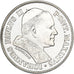 Vatican, Medal, Jean-Paul II, Paris-Lisieux, 1980, Silver, Rousseau, MS(65-70)