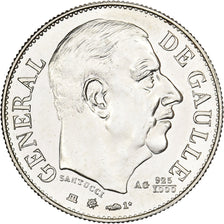 France, Medal, Général De Gaulle, 1980, Silver, MS(63)