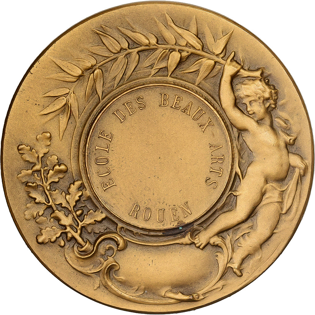 Frankreich, Medaille, Ecole des Beaux Arts de Rouen, Bronze, Bottée, UNZ