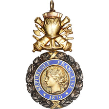 Frankreich, Troisième République, Valeur et Discipline, Medaille, 1870, Very