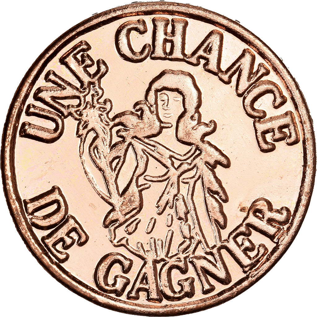 France, Jeton, Une Chance de Gagner, Cuivre, SUP