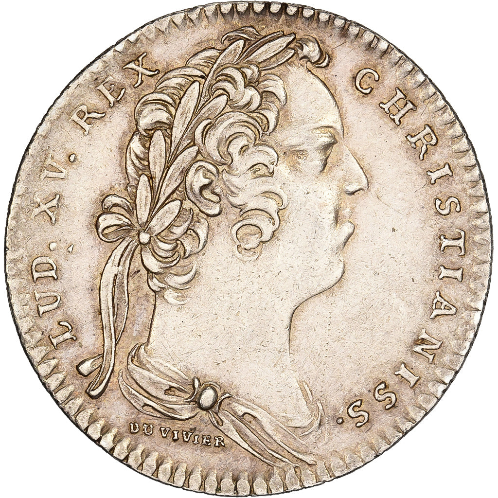 Frankreich, betaalpenning, Louis XV, Anjou, Noblesse, Ville d'Angers, Silber