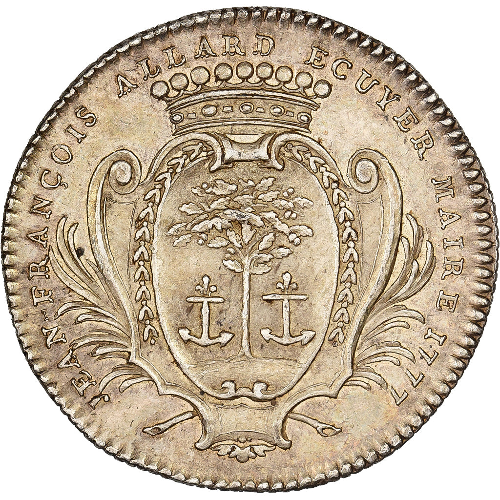 Frankrijk, Token, Louis XVI, Anjou, Noblesse, Jean-François Allard, Maire