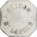 France, Prison Saint Lazare, 25 Centimes, VF(30-35), Aluminium