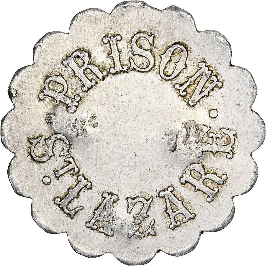France, Prison Saint Lazare, 1 Franc, EF(40-45), Aluminium