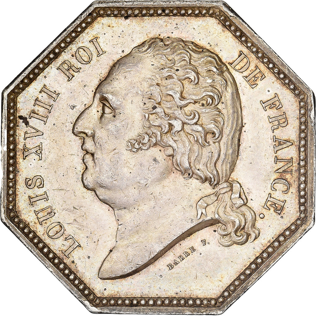 France, Token, Louis XVIII, Le Phénix, Compagnie d'assurance contre l'incendie