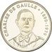 France, Medal, Charles De Gaulle, Silver Plated Copper, MS(63)