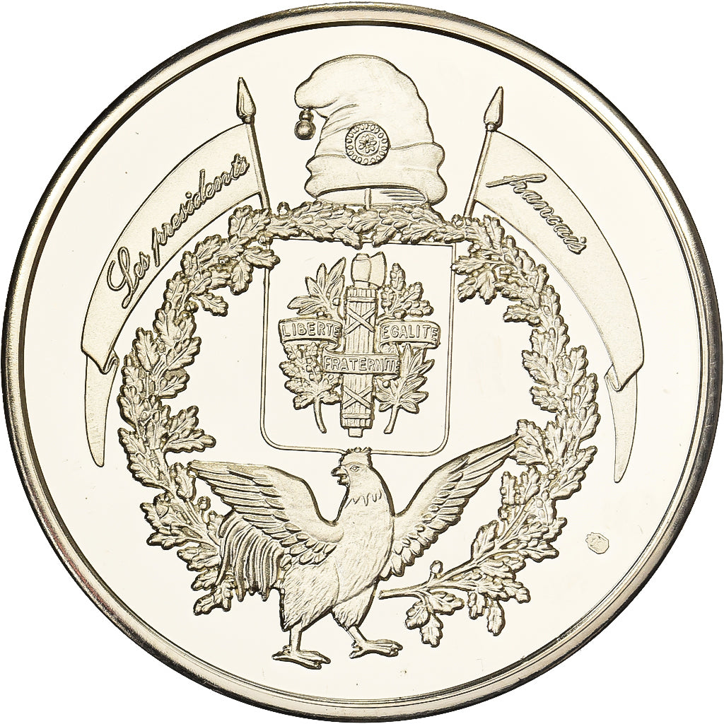 Francia, medaglia, Les Présidents de la République, Charles De Gaulle, Rame