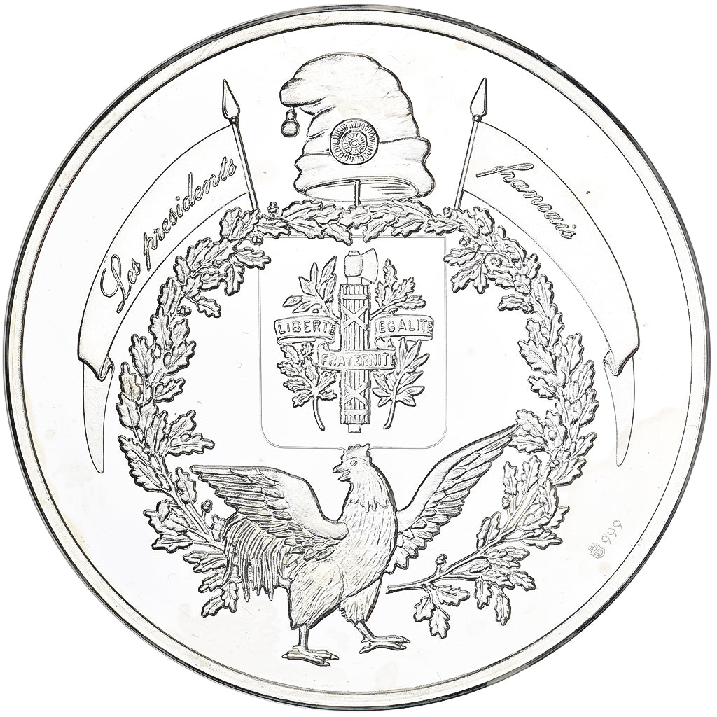 France, Médaille, François Mitterrand, Président de la République, 1996