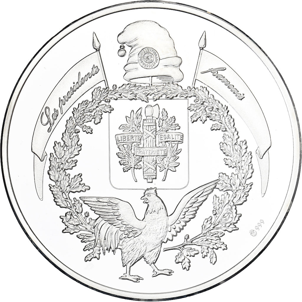 France, Médaille, François Mitterrand, Président de la République, 1996