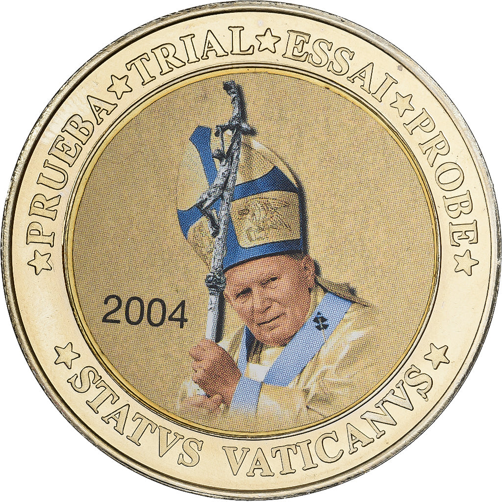 Vaticaanstad, Medaille, 10 Euro Essai Trial, 2004, Bimetallic, UNC-
