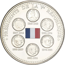 France, Médaille, Les Présidents de la Vème République, Cupro-nickel, FDC